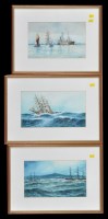 Lot 150 - H*** Foster - Marine views featuring tall...