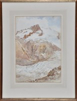 Lot 167 - **** Hadley - ''Rhone Glacier'', inscribed and...