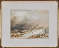 Lot 171 - Henry Sticks, snr. - A lakeland view with a...