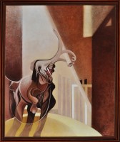 Lot 184 - Tony Heald - Circus Elephant, signed and dated...