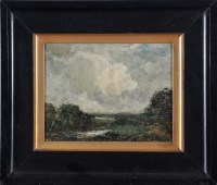 Lot 210 - John Falconar Slater - A river landscape in...