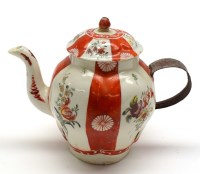 Lot 21 - A Westpans soft paste teapot, c.1765,...