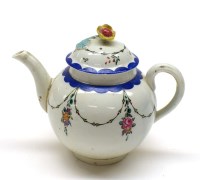 Lot 26 - A Baddeley-Littler globular soft paste teapot,...