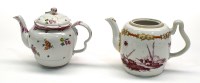 Lot 36 - A Bristol hard paste bell form teapot, c.1770,...