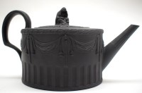 Lot 41 - A Neale & Co. basalt wear teapot, c.1790, with...