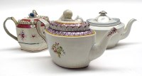 Lot 68 - A Stephenson teapot, c.1810; together with two...