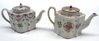 Lot 69 - A hard paste porcelain commode-shaped teapot,...