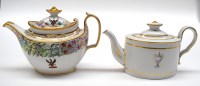 Lot 80 - A John Rose Coalport oval teapot, c.1805,...