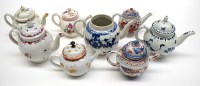 Lot 86 - Late 18th/early 19th Century globular teapots,...
