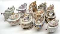 Lot 91 - 19th Century teapots, to include: Factory X;...