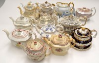 Lot 105 - Teapots, to include: Daniel; Alcock; Machin;...