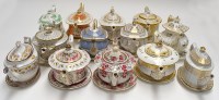 Lot 107 - A quantity of teapots on stands, by Newhall;...
