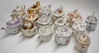 Lot 108 - 19th Century teapots of varying forms,...