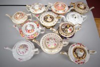 Lot 130 - Eleven Old English style teapots, mainly...