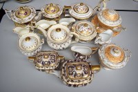 Lot 131 - 19th Century tea sets by Alcock; Daniel; Yates;...