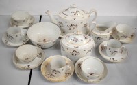 Lot 140 - A Newhall part tea service, to include: teapot...
