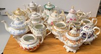 Lot 147 - Sixteen 19th Century tea and coffee pots,...