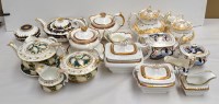 Lot 158 - Six tea sets, 19th Century, including: teapots,...