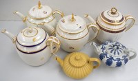 Lot 170 - Four 19th Century globular teapots, various...