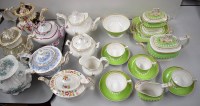 Lot 173 - A Coalport part tea service; a Hilditch blue...