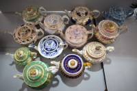 Lot 177 - Twelve circular 19th Century teapots, mainly...