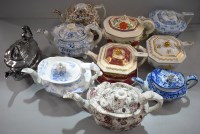 Lot 178 - 19th Century miscellaneous teapots, by Spode;...