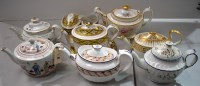 Lot 179 - 19th Century oval teapots, makers to include:...