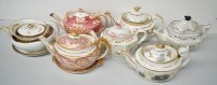Lot 188 - 19th Century teapots, by Minton; Machin;...