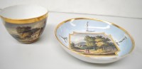 Lot 193 - A Herculaneun hand-painted tea cup and saucer,...