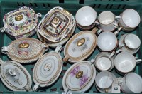 Lot 233 - A quantity of tea cups and sucriers.