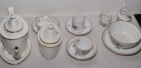 Lot 239 - A Factory Z tea service, to include: teapot,...