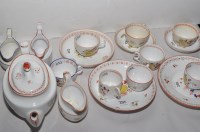 Lot 252 - Early 19th Century tea ware, decorated with...