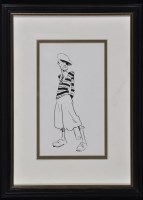 Lot 49 - Style of John Hassell - portrait of a golfer c....