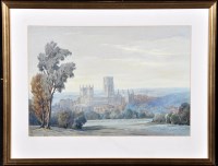 Lot 89 - Donald Ash - ''Durham Cathedral'', signed,...