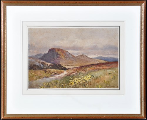 Lot 94 - Albert Strange - a moorland landscape, signed...