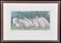 Lot 106 - After Mary Ann Rogers - ''Porkers'', signed,...