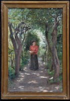 Lot 158 - William Eadie - ''The Bower'' - a young woman...