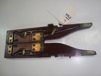 Lot 396A - A travelling boot aid, the mahogany and...