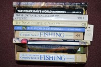 Lot 418A - A collection of large format fishing books,...