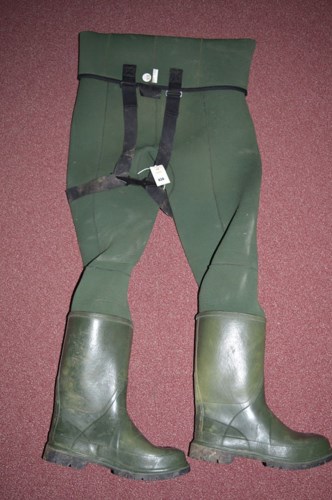 Lot 434 - A pair of large Barbour neoprene waders.