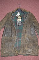 Lot 446 - Barbour waxed cotton Northumbria style jacket...