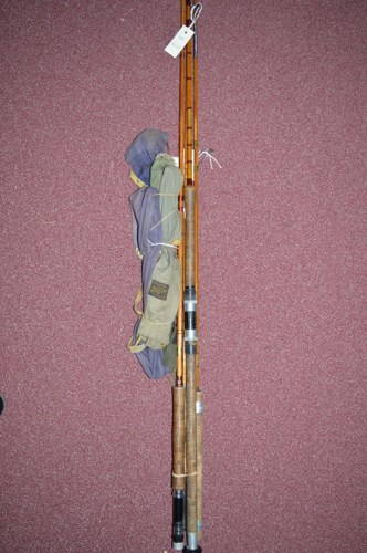 Lot 464 - A 7ft. unnamed two-piece split cane fishing...