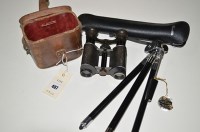 Lot 487 - A pair of Vintage binoculars, by Yeates & Son...