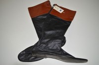 Lot 488 - A pair of jockey's leather racing riding boots...