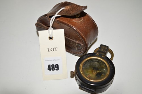 Lot 489 - A Steward hand held patent liquid prismatic...