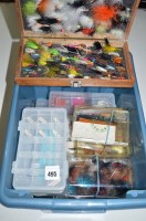 Lot 495 - A collection of various plastic fly boxes,...