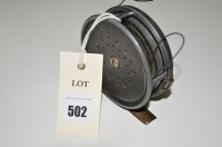 Lot 502 - Hardy of Alnwick 3 3/8in. Perfect reel, ivory...