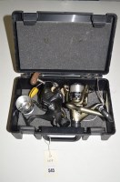 Lot 545 - A Match 300 spinning reel; together with Rapid...