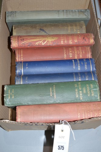 Lot 575 - A collection of seven books, subjects birds...