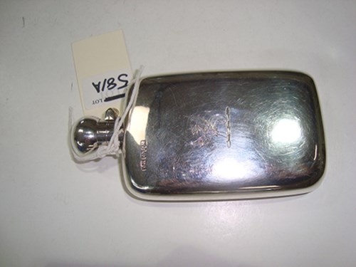Lot 581 - A silver hip flask, by Thomas Hayes,...